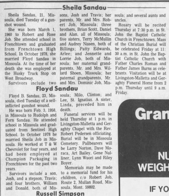 Clipping from The Missoulian